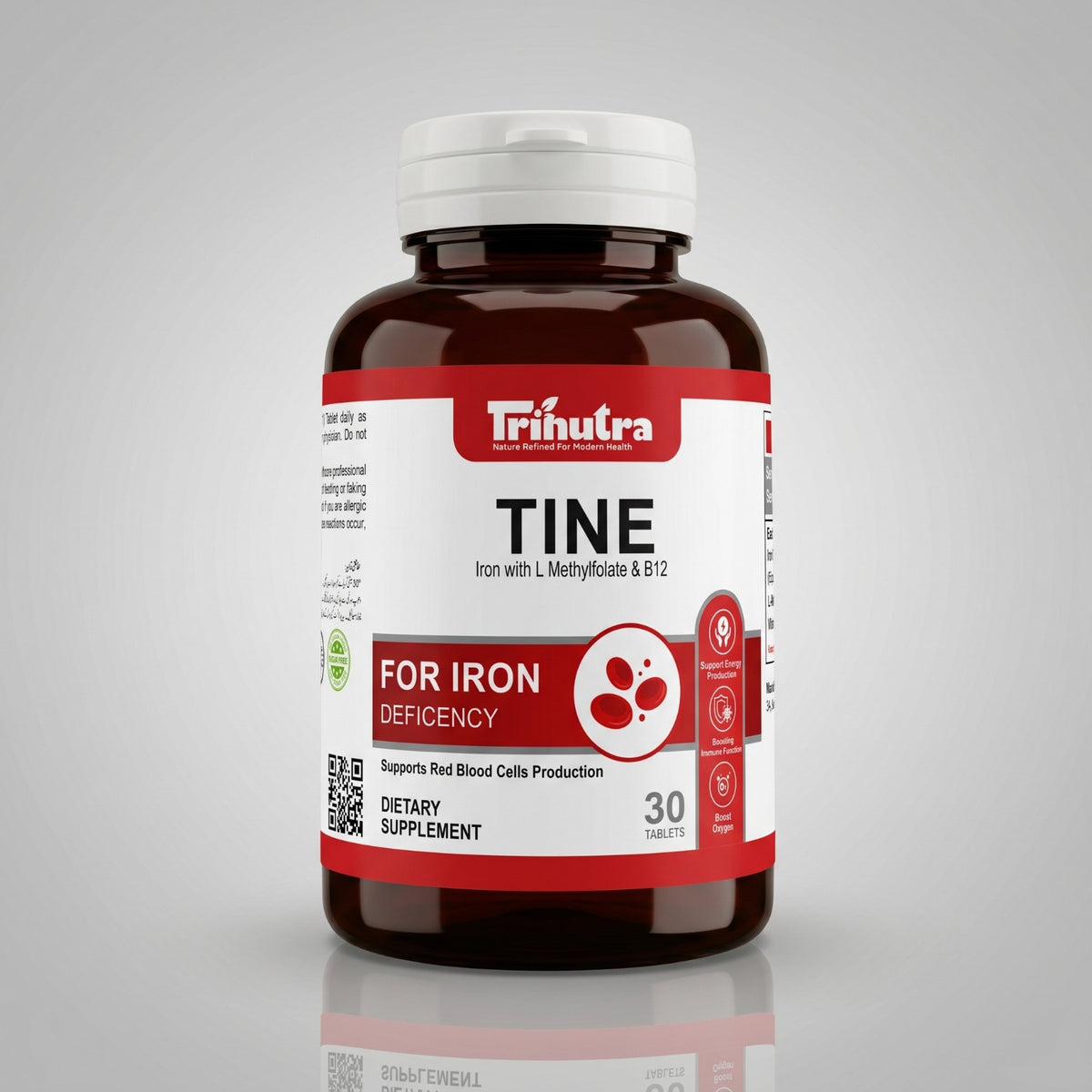 TINE Iron with L-Methylfolate & B12 Tablets – 30 Tablets